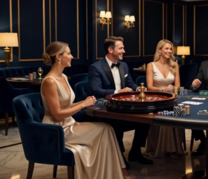 Tables de jeux de FAD ADAM SUCHENEK dans une ambiance lounge