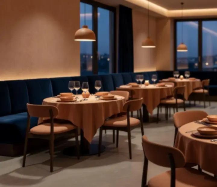 Salle de restaurant contemporaine de FAD ADAM SUCHENEK
